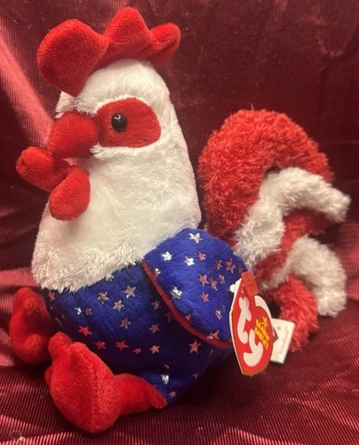 Ty Original Beanie Babies - Homeland The Rooster - New With Tags Vintage 2006