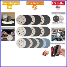 100 Pcs 5 Inch Wet Dry Sanding Discs Grit 180-3000 for Wood Metal Auto