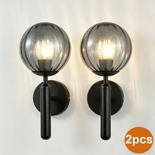 2pcs Modern Wall Light Crystal Bedside Sconce Lamp E27 Living Room Bedroom Hotel