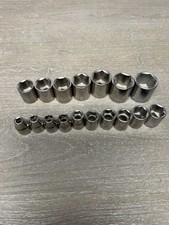 Craftsman USA 3/8" Drive 6 POINT Metric 17Pc Shallow Socket Set 6 to 22mm