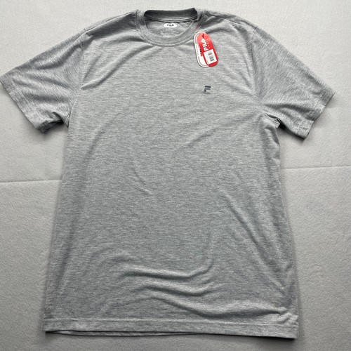 Fila, FILA Short Sleeve Crew Neck Mens Tennis Shirt L color: Grey Heather NWT