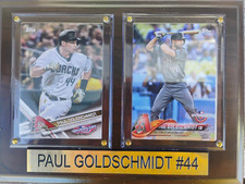 paul goldschmidt plaque with 2 cards