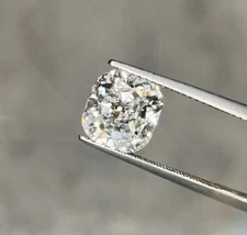 4 CT Cushion Cut Natural D Color Loose Lab Grown CVD Diamond VVS1 Certified Gems