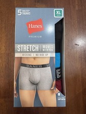 Hanes Premium Stretch Tagless Trunks XL 5-Pack Multicolor Men's Underwear