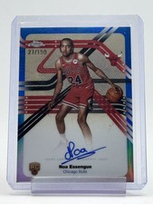 NOA ESSENGUE 2025-26 TOPPS CHROME NEXT STOP SIG BLUE ROOKIE AUTO /150 Q6572