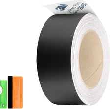 2 Inchesx75 Feet Matte Black 3M 2080 Vinyl Wrap Kit for Black Out Chrome Delete 