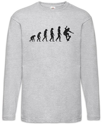 Skater Evolution Langarm T-Shirt Skateboard Skate Or Skater Park Deck Die Sk8