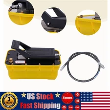 10000 PSI Air Hydraulic Foot Pedal Jack Pump Rotary Lift 0.75-0.95/Lmin 2.3L