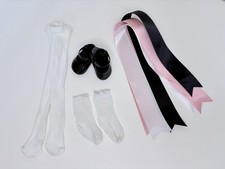 American Girl Pleasant Company Samantha Shoes  Socks  Replica Ribbon Set