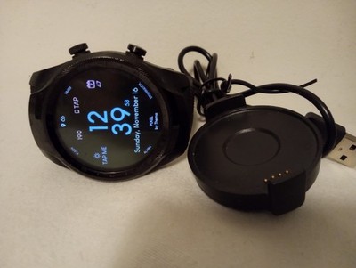Mobvoi TicWatch Pro Smartwatch Black Digital Touchscreen Black ,46mm .
