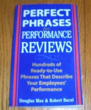 Perfect Phrases for Performance - Paperback, by Douglas Max; Robert - Very Good