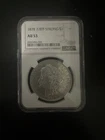 1878 7/8 TF Strong Morgan Silver Dollar Slider AU-53
