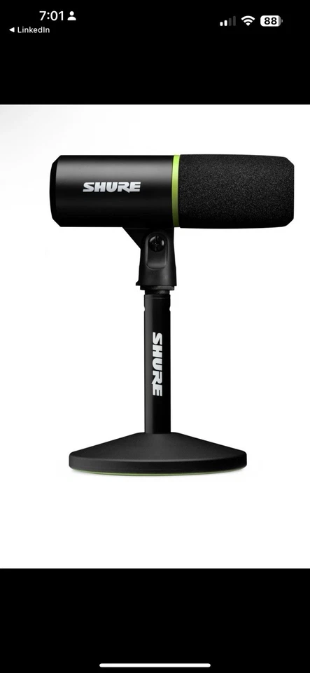 Shure MV6 USB Speech Microphone, Black - Image 4 of 4