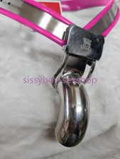 Male Adjustable Stainless Steel Chastity Belt Cage Waist Belt Device Lockable US
