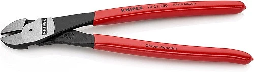 KNIPEX Tools KNIPEX 74 21 250 Cortadores diagonales en รกngulo de alto apalancamiento-
