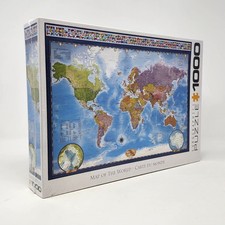 EuroGraphics Map of The World Puzzle 1000 Pieces 2023 Factory Sealed NEW