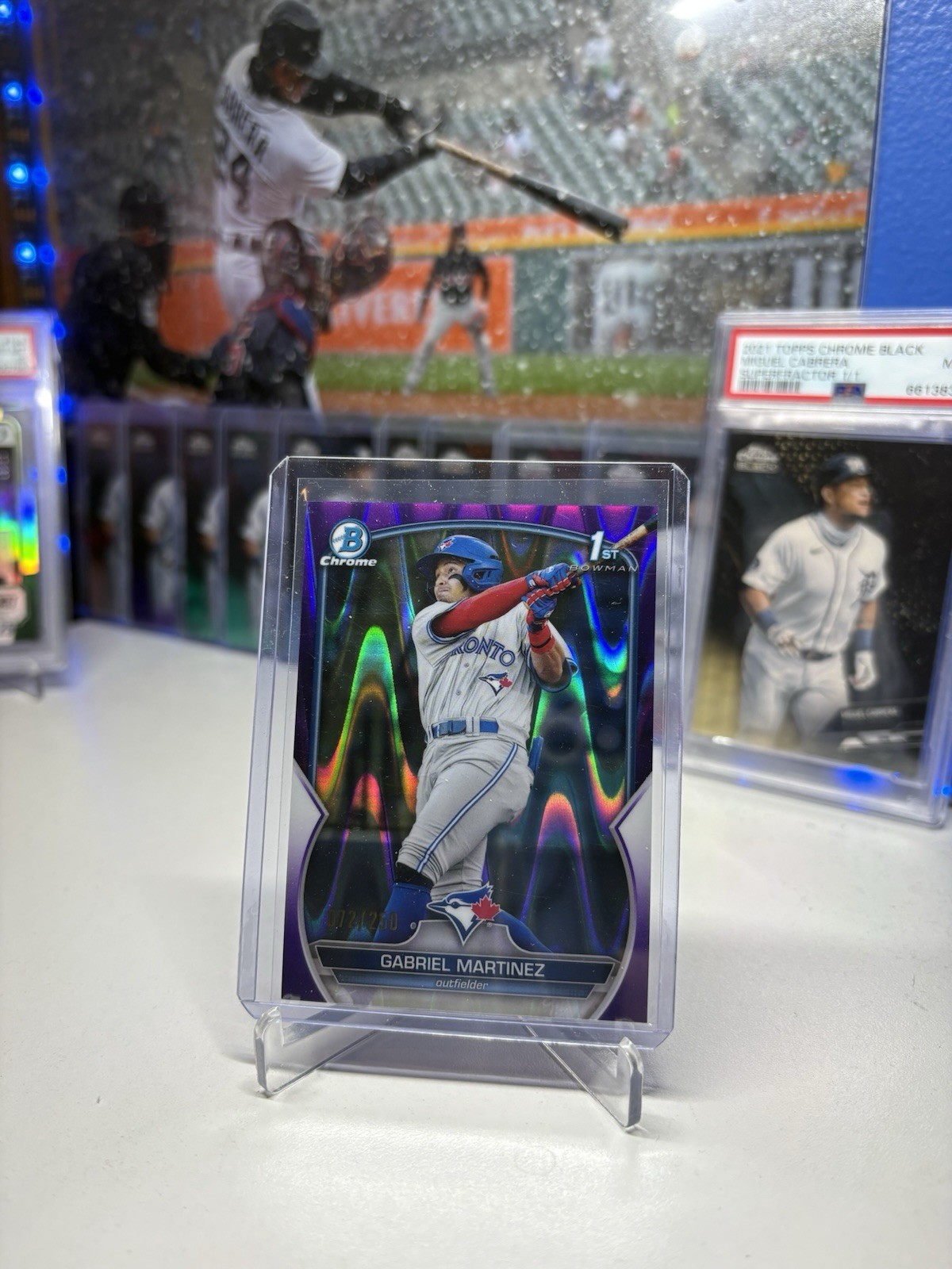 2023 Bowman Chrome Gabriel Martinez #BCP-45 Purple Raywave Refractor /250