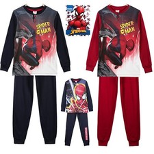 Pigiama bambino spiderman  Marvel invernale caldo cotone interlock uomo ragno