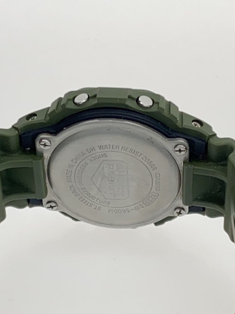 G-SHOCK DW-5600M-3JF カーキ CASIO Casio G-SHOCK DW-5600M-3JF Green Khaki and White Men's Alarm