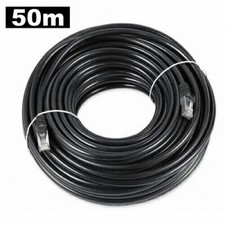 50M External Outdoor Network Ethernet Cable Cat5e LAN PC Router Lead Modem RJ45