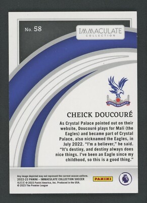 奇蹟と祈り 2022-23 CHEICK DOUCOURE 07/49 panini immaculate collection rookie