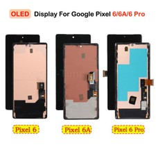 Smaller OLED Google Pixel 6 6a 6 Pro LCD Display Screen Replacement Black Frame