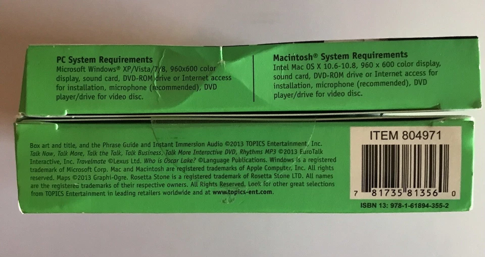 Instant Immersion Italian Levels 1, 2 & 3 (New in sealed box) - Image 2 of 4