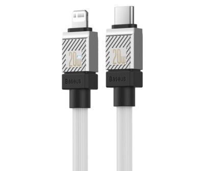 20W Baseus 8-Pin Schnellladekabel für Iphone 13 /14 Pro / Pro Max weiß 200cm.