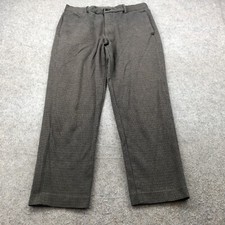 Uniqlo Pants Mens Medium Gray Houndstooth Trousers Preppy 28" Inseam