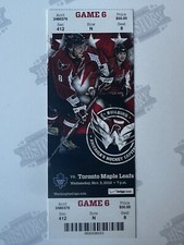 2010 Toronto Maple Leafs at Washington Capitals Ticket 11/3/10 Ovechkin 2A 1SOG
