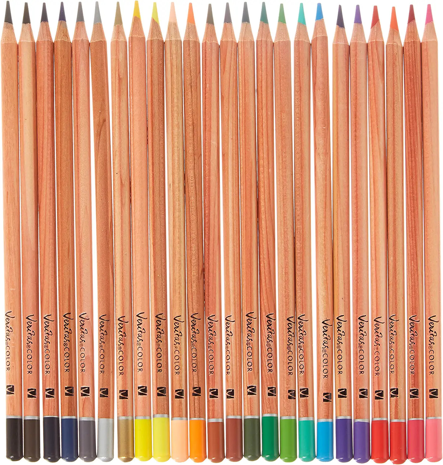 Artist Drawing Coloring Pencils, Veritas Quality Multi 24-Pack Set in Cylinder
