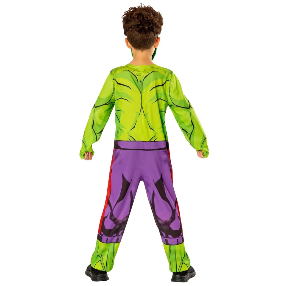 Disfraz Hulk Niño Vengadores Superhéroe Juegos con disfraces Mono y Máscara - Rubí 301323 Foto 2 de 4