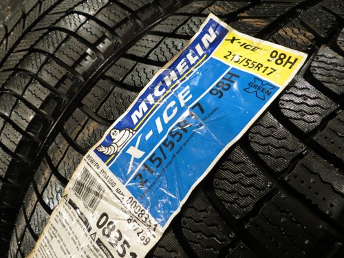 NEW 2 TWO MICHELIN X-ICE XI3 XI-3 STUDLESS 215/55R17 SNOW 98H XL 215 55 17 3120 - Picture 3 of 12