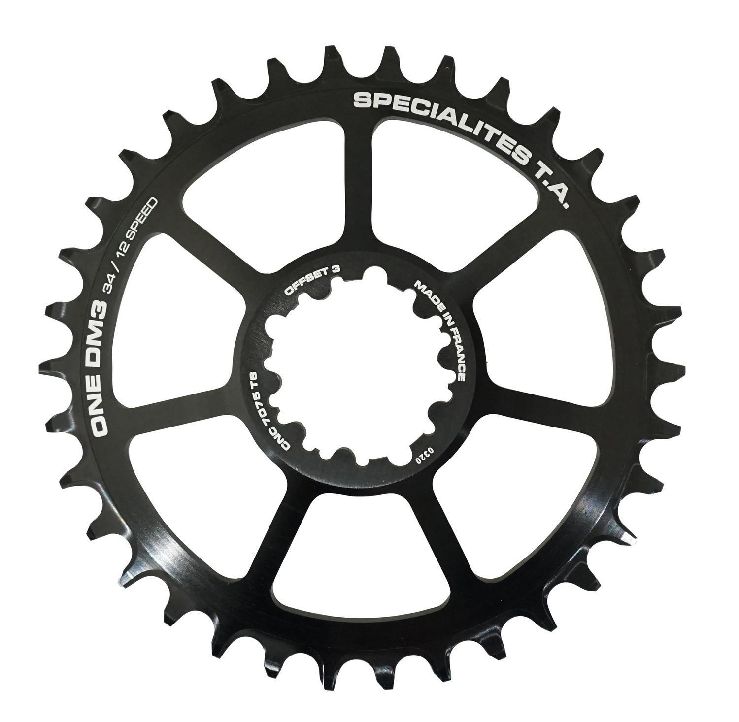 Plateau VTT direct mount 34 dents anti déraillement en aluminium pour remplacer votre couronne usée