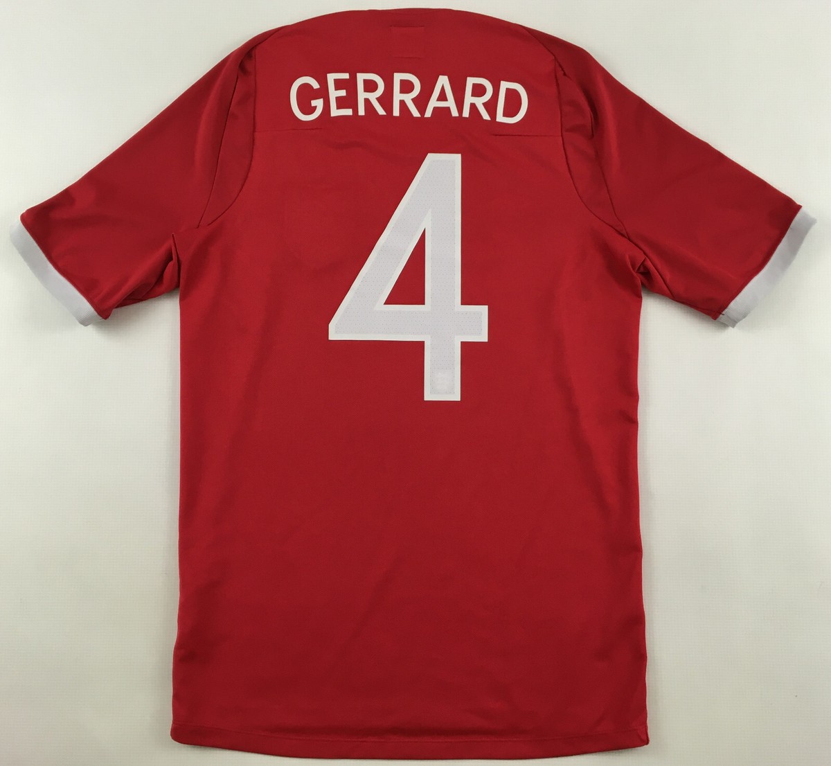 England 2010 World Cup 2012 away #4 Steven Gerrard shirt soccer