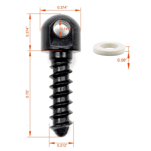 Rifle Sling Swivels + Wood Screw Studs for Shotguns Quick Detachable