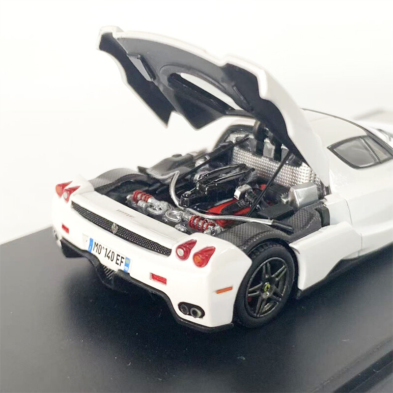 King 1:64 Model Car Ferrari Enzo Open Black Cover Alloy