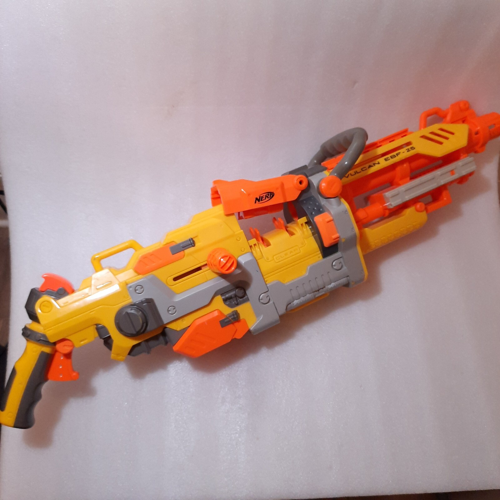 Nerf N-Strike Vulcan EBF-25 Dart Blaster machine gun toy no yellow eBay