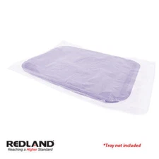 REDLAND Tray Sleeves Size F 7.5” x 10.5” Clear Disposable Dental 250/Box