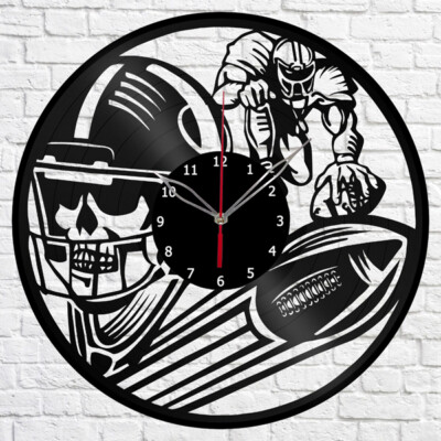 Vinyl Clock American football Wall Clock Unique Art Vinyl Record Wall Clock 1405
