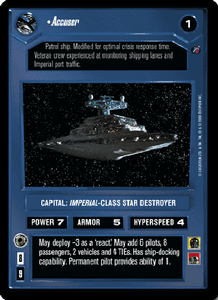Admiral Chiraneau DEATH STAR II star wars ccg swccg Near Mint