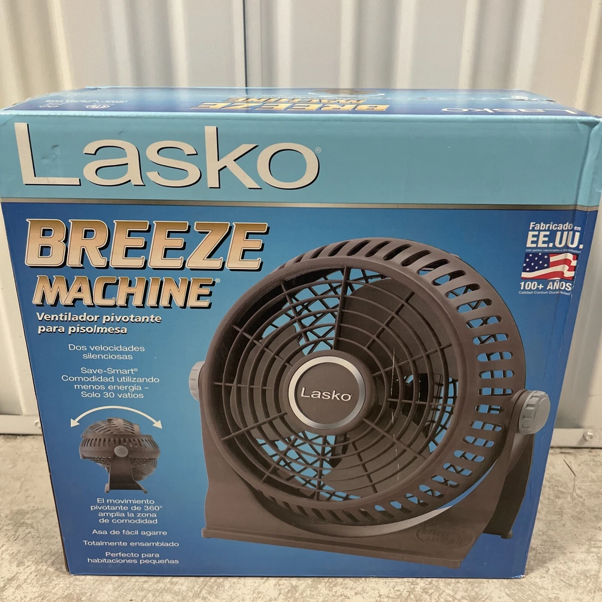 Lasko Desk Fan Breeze Machine 360-Degree Pivoting Head Slip-Resistant  2-Speed 46013353153 | eBay