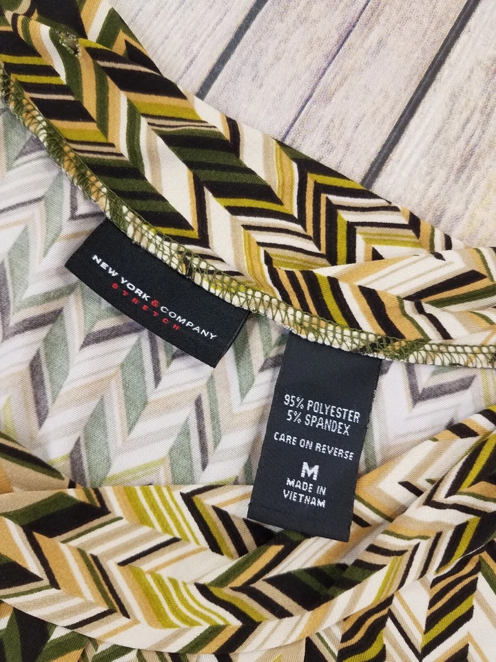 Blusa sin mangas New York & Company para mujer talla M informal elástica B7 Foto 3 de 4