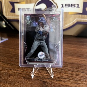 2023 Bowman Draft Chrome Fuchsia Lunar Refractor #BDC-190 Kendall George /199 RC