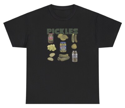 Pickles T Shirt Funny Pickle Food Lovers Gen Z Humor Silly Graphic Gift Tee