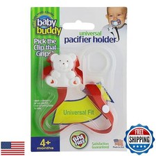 Baby Buddy Pacifier Clip Holder, Newborn Essential with Universal Fit for All