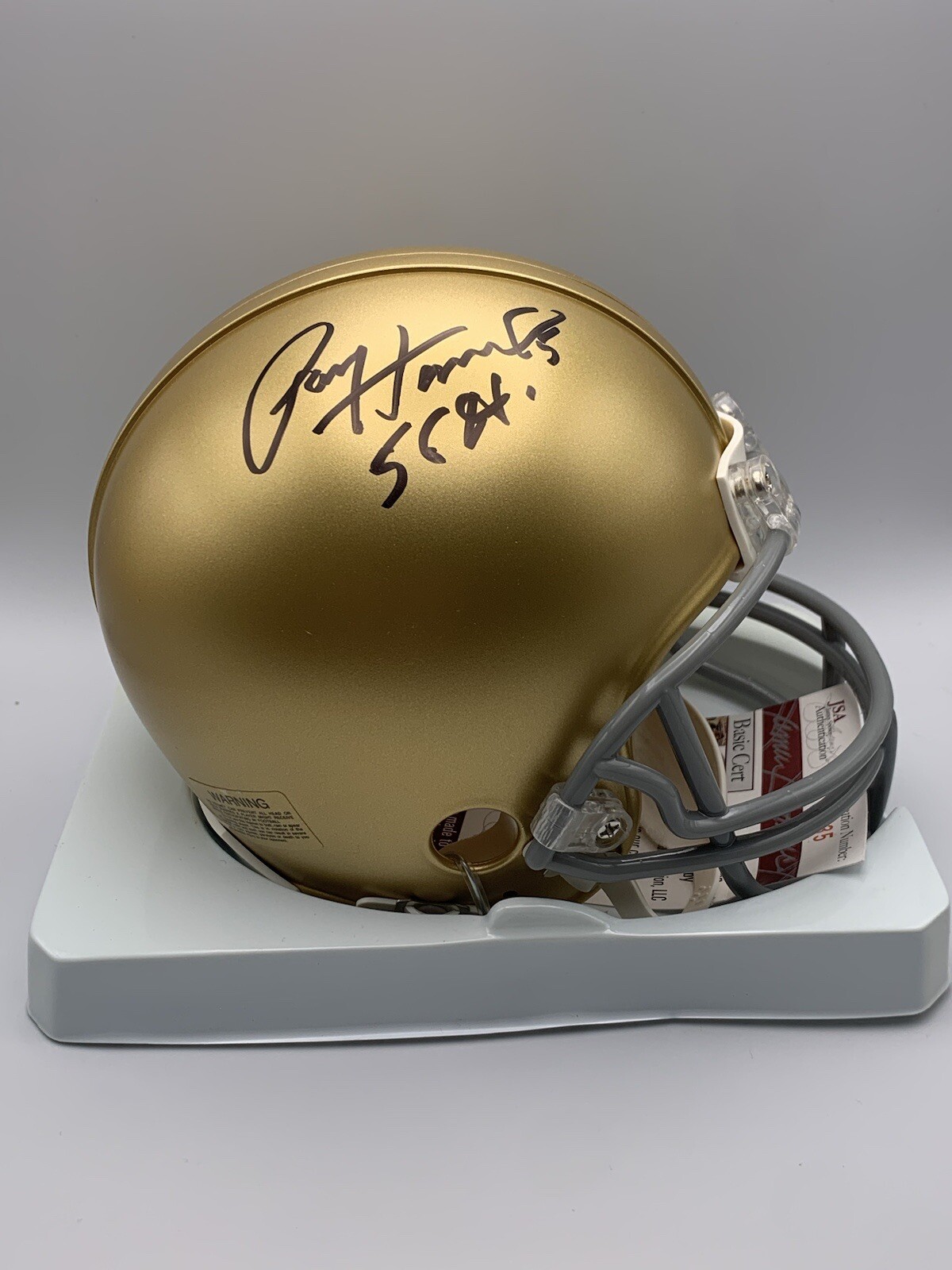 Paul Hornung Autographed Signed Notre Dame Fighting Irish VSR4 Mini Helmet Heisman JSA 
