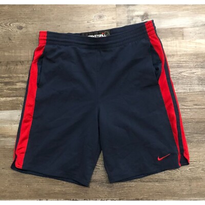 red & black nike shorts