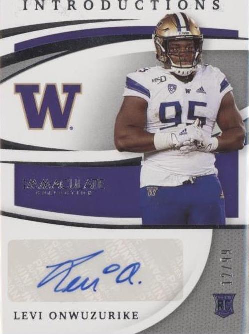 2021 Panini Immaculate Collection Collegiate Levi Onwuzurike #IMI-LO - 1 of 2