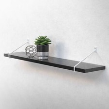 Supporto di acciaio bianco mensole per scaffali galleggianti 2 pz staffe ripiani